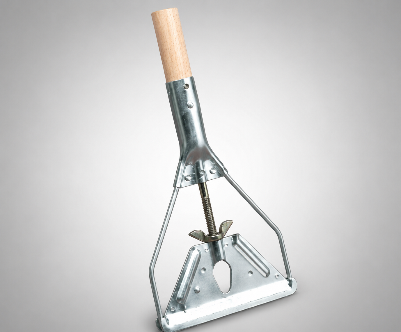 Clamp-Style Wet Mop Handle & Holder