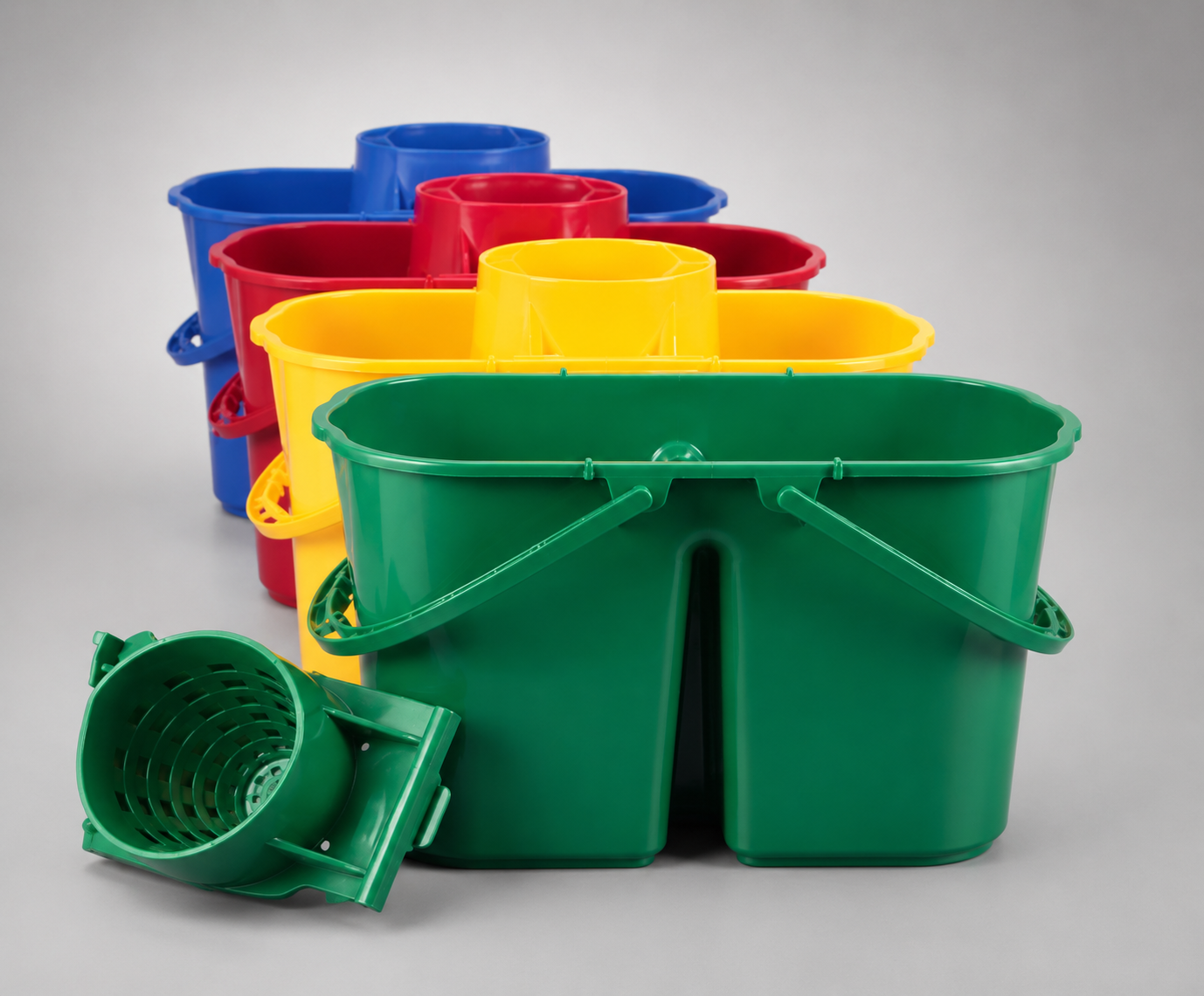 Twin Hygiene Plastic Bucket (Spanish)